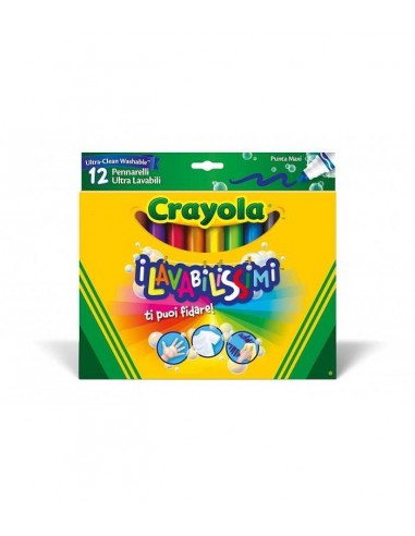 immagine-1-crayola-confezione-12-colori-fibra-lavabilissimi-punta-max-ean-071662083298