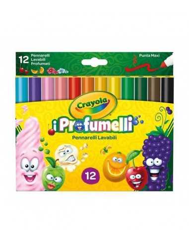 immagine-1-crayola-crayola-12-pennarelli-lavabili-punta-maxi-i-profumelli-ean-071662183370