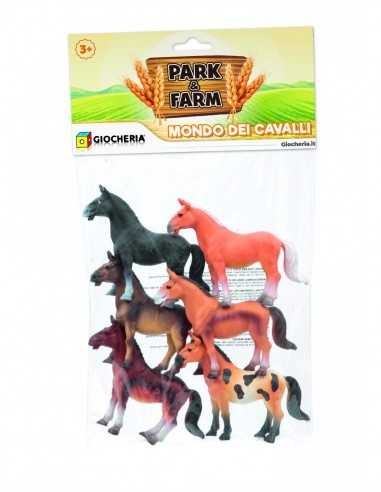 immagine-1-giochi-preziosi-park-e-farm-confezione-il-mondo-dei-cavalli-con-6-pezzi-ean-8052870833907
