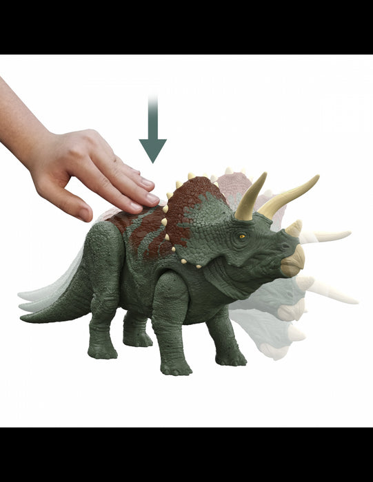 immagine-3-mattel-jurassic-world-triceratops-attacco-ruggente-ean-7427251318143