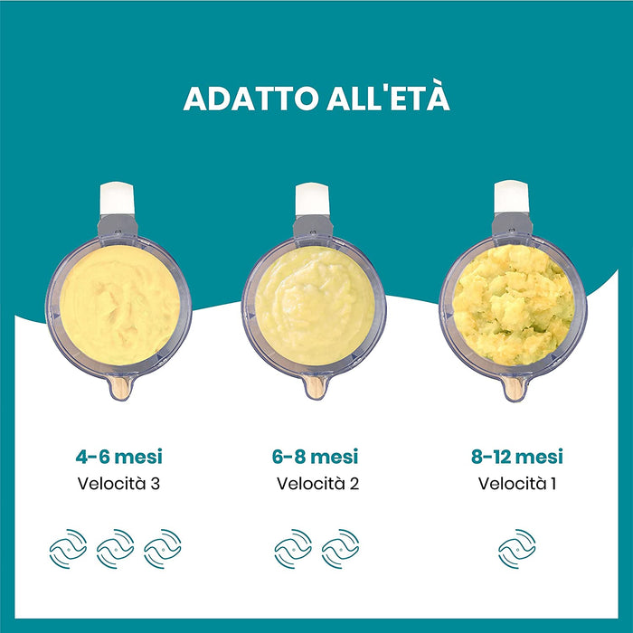 Robot Da Cucina Babymoov Nutribaby+ Industrial Grey 5 in 1