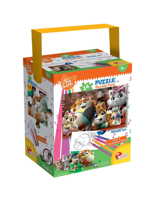 immagine-1-44-gatti-puzzle-24-pezzi-con-4-pennarelli-meow-ean-8008324076253