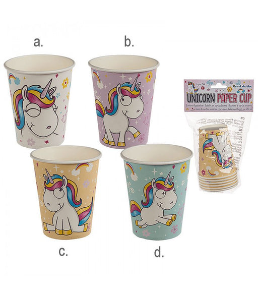 immagine-1-6-bicchiere-in-carta-per-feste-unicorno-ean-4029811384365