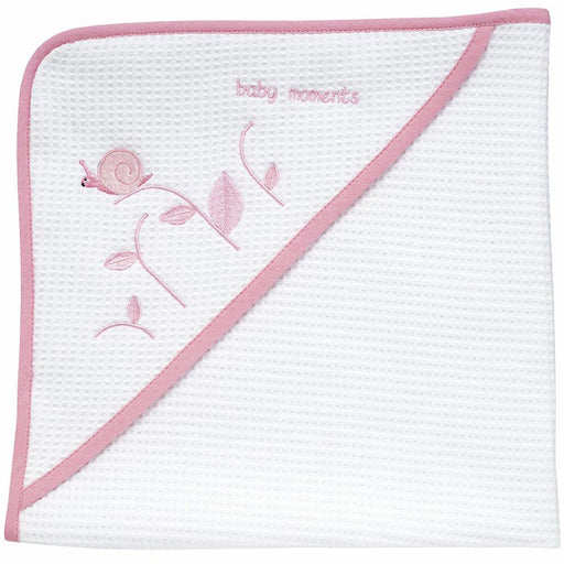 immagine-1-accappatoio-chicco-quadrato-in-piquet-tenero-lumaca-0m-rosa-ean-8003670823469