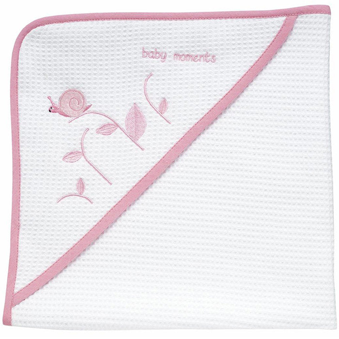 immagine-1-accappatoio-chicco-quadrato-in-piquet-tenero-lumaca-0m-rosa-ean-8003670823469