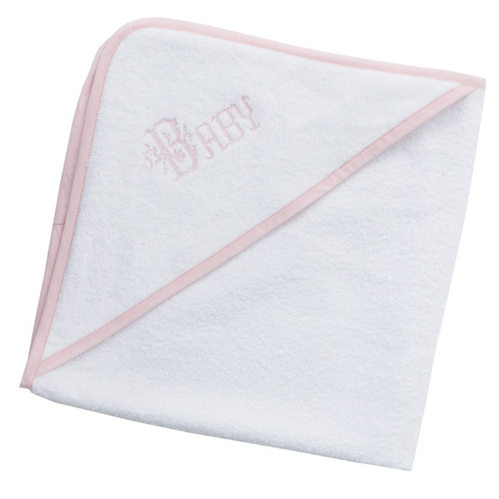 immagine-1-accappatoio-neonato-spugna-noibel-baby-bianco-rosa