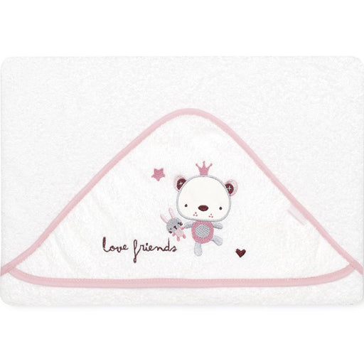 immagine-1-accappatoio-pirulos-love-friends-biancorosa-ean-8499000813949