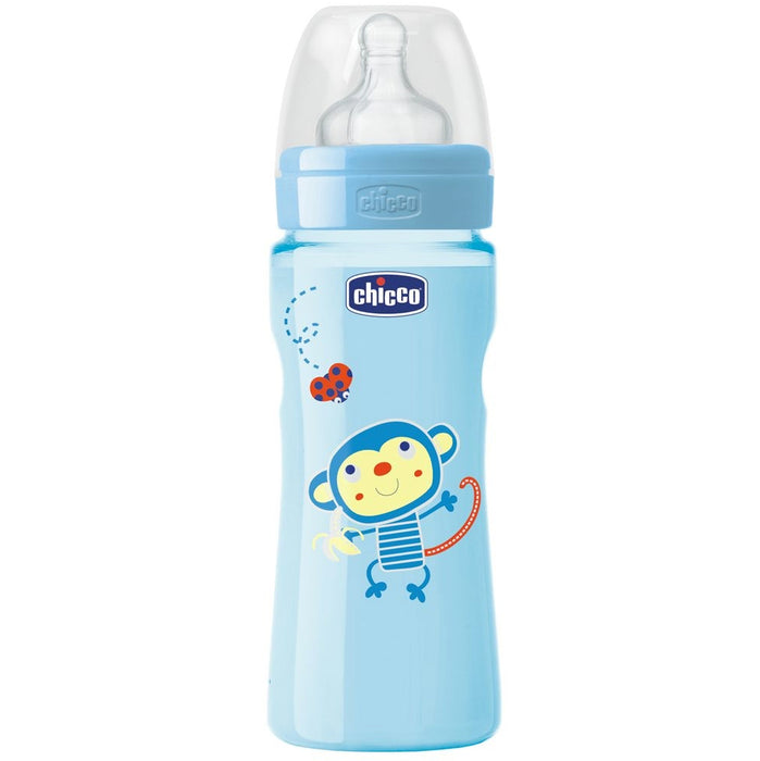 immagine-1-biberon-benessere-chicco-330ml-flusso-veloce-4m-silicone-azzurro-ean-8058664058020