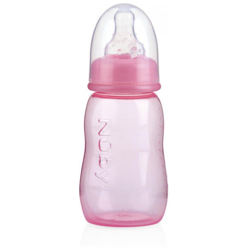 immagine-1-biberon-nuby-tettarella-anticolica-silicone-150ml-rosa-ean-0048526010080