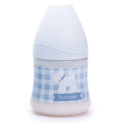immagine-1-biberon-suavinex-150ml-con-tettarella-in-lattice-regolabile-3-posizioni-0m-scottish-blue-quadri-ean-8426420006712