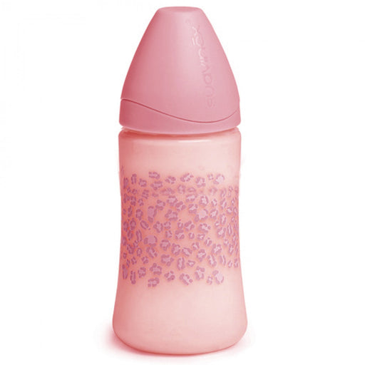 immagine-1-biberon-suavinex-270-ml-con-tettarella-in-lattice-regolabile-0m-little-zoo-rosa-ean-8426420003810