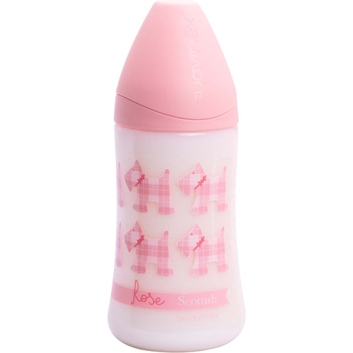 immagine-1-biberon-suavinex-270ml-con-tettarella-in-lattice-flusso-variabile-0m-scottish-dogs-rosa-ean-8426420006743