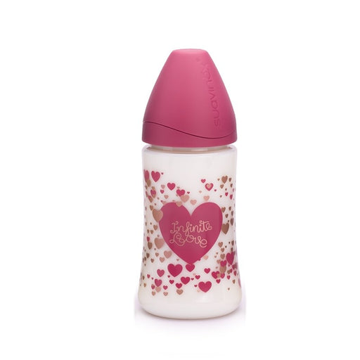immagine-1-biberon-suavinex-270ml-con-tettarella-in-silicone-flusso-variabile-3p-0m-haute-couture-rosa-scuro-ean-8426420026123