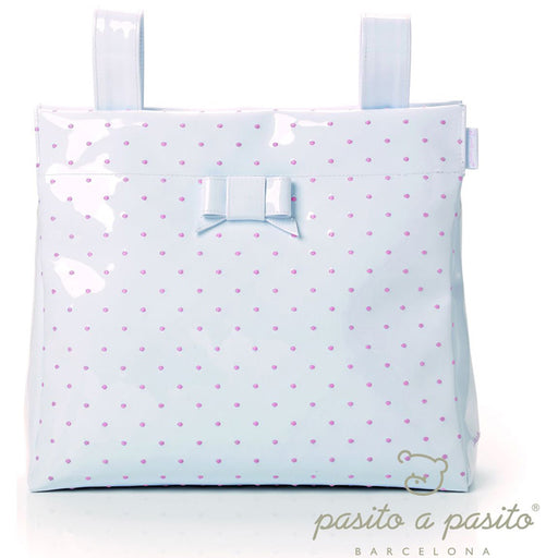immagine-1-borsa-da-viaggio-pasito-a-pasito-topito-in-ecopelle-verniciata-pois-rosa-ean-8410446714423