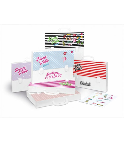immagine-1-cartella-polionda-pura-vida-con-2-chiusure-6-colori-ean-8004995496802