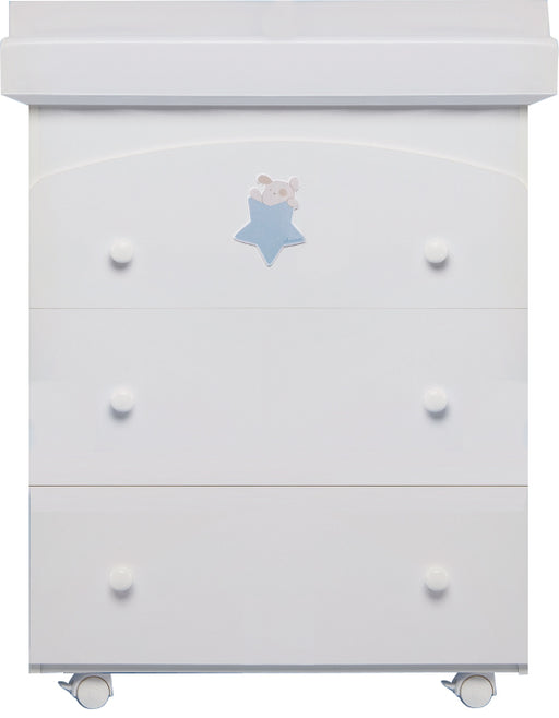 immagine-1-cassettiera-fasciatoio-chicco-silver-cagnolino-pigrone-bianca-ean-8058664071050