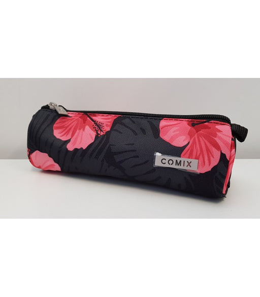 immagine-1-comix-astuccio-triangolare-all-over-fiori-rosa-e-nero-ean-8009117980429