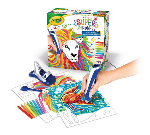 immagine-1-crayola-super-pen-cod.25-0384-sciogli-la-cera-e-crea-i-tuoi-disegni-in-rilievo-ean-5010065003842