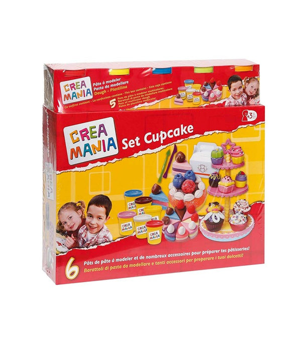 immagine-1-crea-mania-pasta-da-modellare-set-cupcake-con-6-barattoli-ean-8001478508519