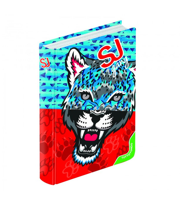 immagine-1-diario-standard-10-mesi-sj-gang-wild-fashion-tiger-azzurro-e-rosso-ean-8011410305137