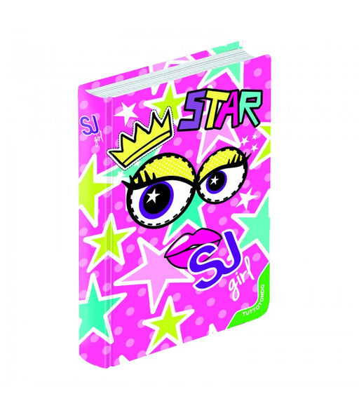 immagine-1-diario-standard-girl-10-mesi-sj-facce-fuxia-star-ean-8011410304765