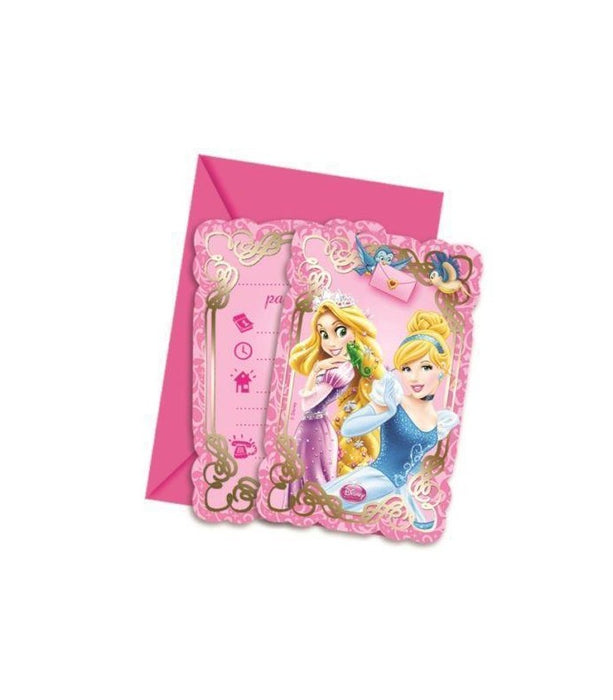 immagine-1-disney-principesse-set-6-inviti-con-bustine-ean-5201184826508