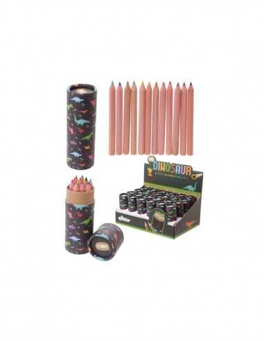 immagine-1-futurart-tubo-con-matite-colorate-con-immagini-di-dinosauri-ean-5055071718144