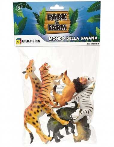 immagine-1-giochi-preziosi-park-e-farm-confezione-animali-della-savana-6-pezzi-ean-8052870833860