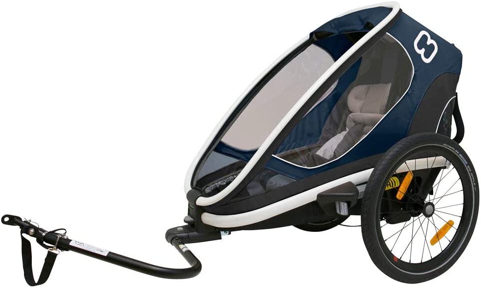 immagine-1-hamax-hamax-outback-one-rimorchio-a-molla-per-bambini-con-seggiolone-e-funzione-sonno-navy-ean-7029774000354