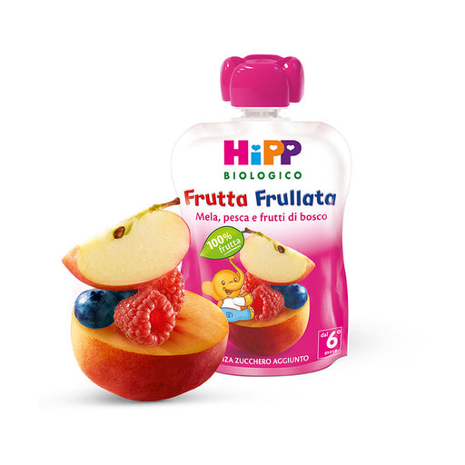 immagine-1-hipp-frutta-frullata-mela-pesca-e-frutti-rossi-6x90g-ean-4062300282490