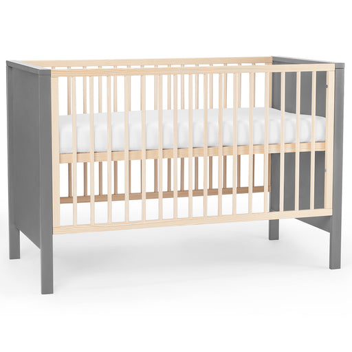 immagine-1-kinderkraft-kinderkraft-lettino-in-legno-mia-grigio-con-materassino-ean-5902533914074