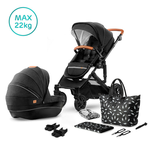 immagine-1-kinderkraft-kinderkraft-passeggino-prime-2020-con-seggiolino-auto-e-accessori-2-in-1-nero-ean-5902533912933