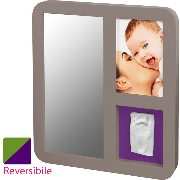 immagine-1-kit-impronta-baby-art-mirror-print-frame-taupe-lime-plum-ean-3220660169306