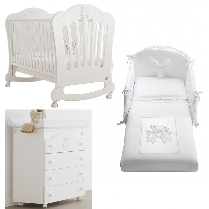 immagine-1-kit-pali-prestige-principe-bianco-cassettiera-fasciatoio-completo-piumone