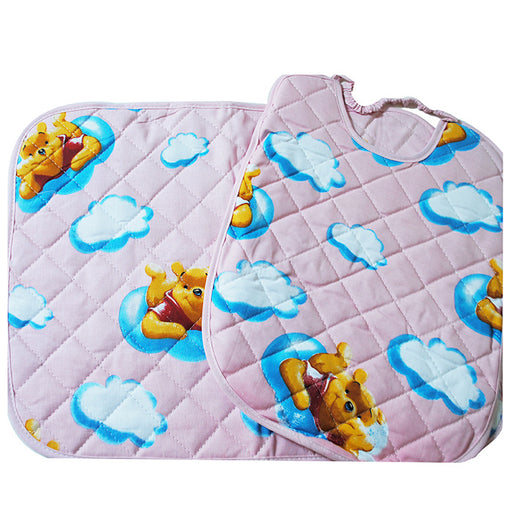 immagine-1-kit-tovaglietta-colazione-con-bavaglino-winnie-the-pooh-disney-rosa-ean-8032495020821