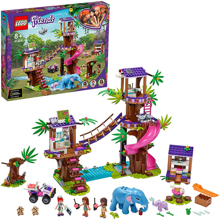 immagine-1-lego-friends-base-di-soccorso-tropicale-clinica-veterinaria-sullalbero-41424-ean-5702016619096