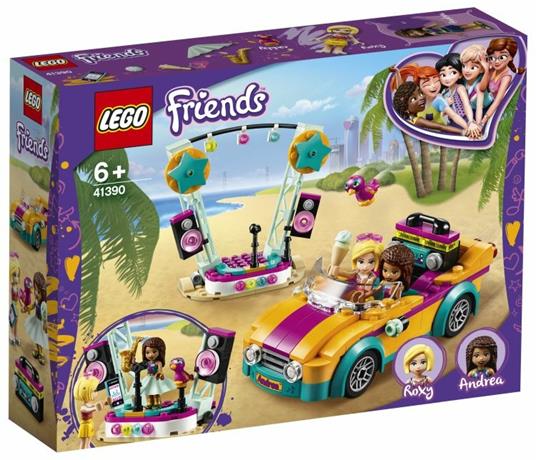 immagine-1-lego-lego-friends-41390-lauto-e-il-palco-di-andrea-ean-5702016618778