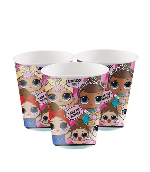 immagine-1-lol-surprise-8-bicchieri-di-carta-da-256-ml-ean-011179791163