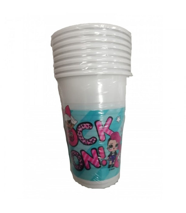 immagine-1-lol-surprise-confezione-con-8-bicchieri-in-plastica-ean-8026196231747