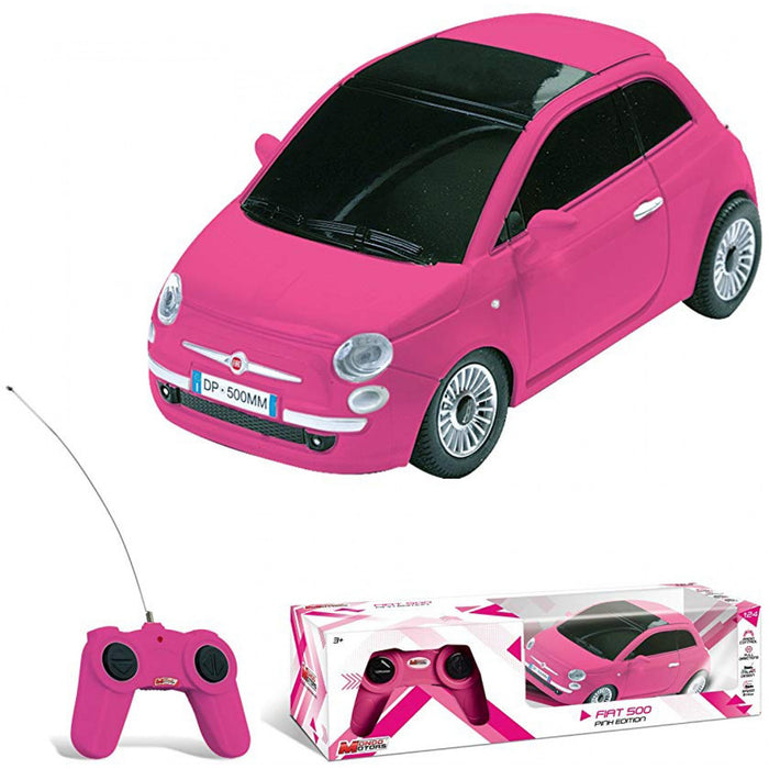 immagine-1-macchinina-radiocomandata-mondo-fiat-500-pink-edition-ean-8001011635542