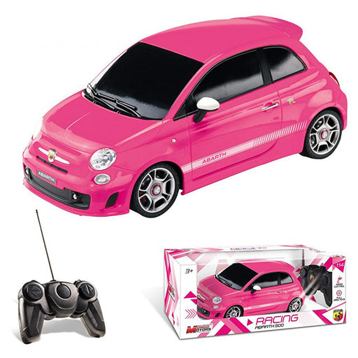immagine-1-macchinina-radiocomandata-mondo-fiat-abarth-rosa-ean-8001011630264