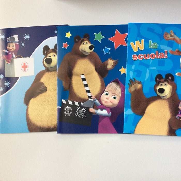 immagine-1-masha-e-orso-quadernone-rigo-a-azzurro-ean-8018237609653