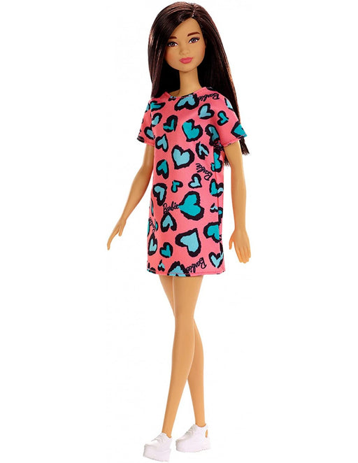 immagine-1-mattel-barbie-bambola-base-abito-corallo-con-stampa-cuori-ean-887961804256