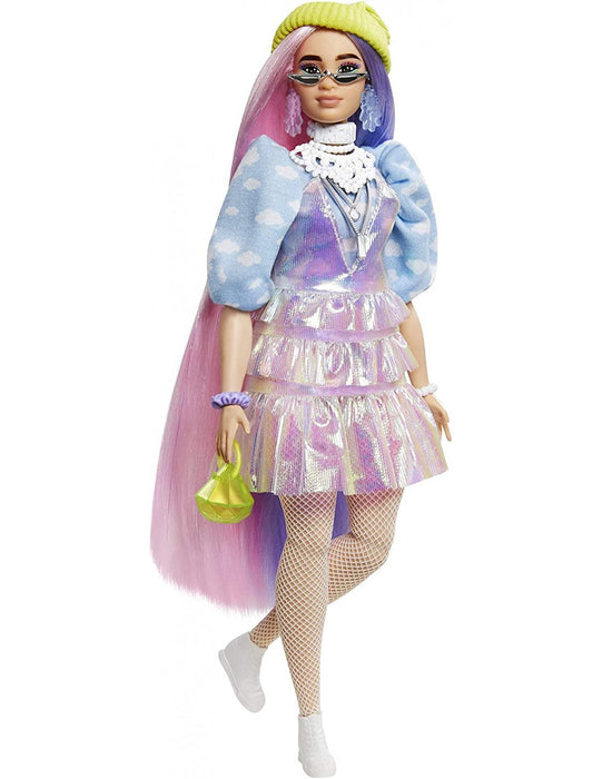 immagine-1-mattel-barbie-extra-bambola-abito-grigio-ean-887961931891