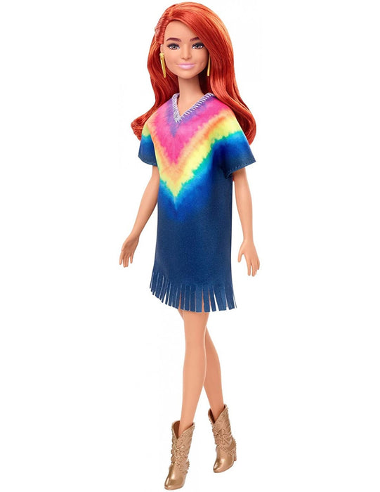 immagine-1-mattel-barbie-fashionistas-abito-blu-multicolor-con-frange-141-ean-887961804362