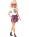 immagine-1-mattel-barbie-fashionistas-t-shirt-bianca-e-gonna-rosa-148-ean-887961804294