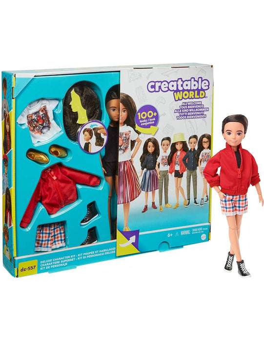 immagine-1-mattel-creatable-bambola-deluxe-capelli-castani-ean-887961832532