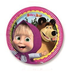 immagine-1-mattel-masha-e-orso-8-piatti-party-20-centimetri-ean-5201184865125