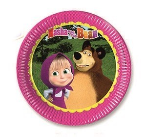 immagine-1-mattel-masha-e-orso-8-piatti-party-23-centimetri-ean-5201184865118