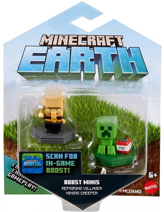 immagine-1-mattel-minecraft-earth-villico-riparatore-vs-creeper-artificiere-ean-887961852059